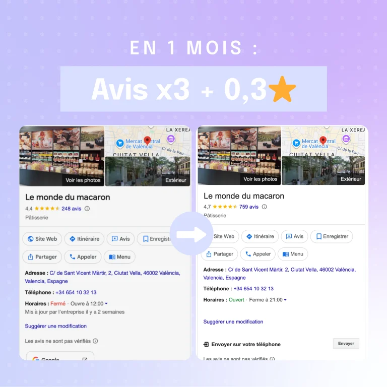 Augmenter note google Augmenter avis Google